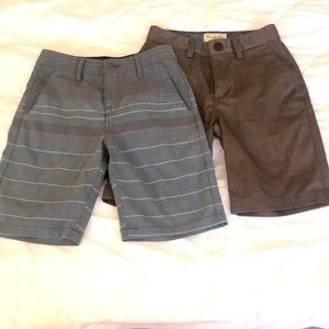 Boy’s Billabong shorts and Volcom shorts